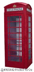 English telephone booth